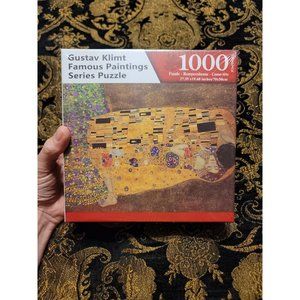 Museum Collection 1000 Piece Jigsaw Puzzle - The Kiss by Gustav Klimt READ